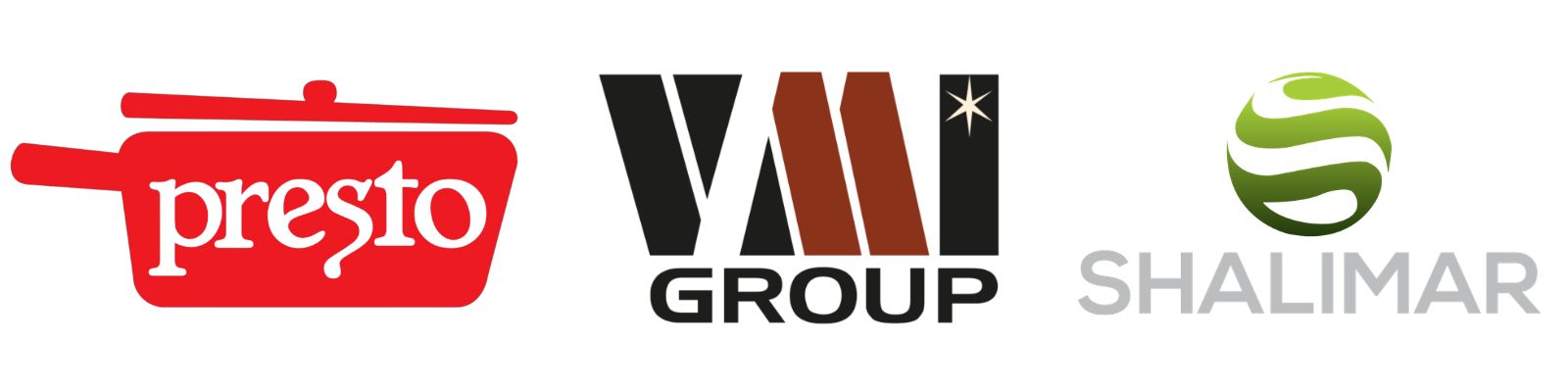 VMI Group brands: Presto, VMI, Shalimar