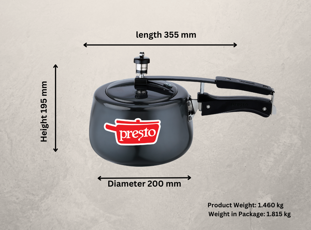Presto "Hard Anodized Contura 3 ltr Pressure Cooker"