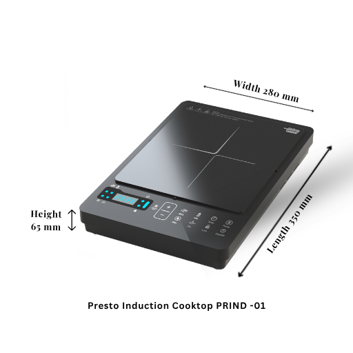 Presto Induction Cooktop - (Black, Touch Panel) 2000 Watt