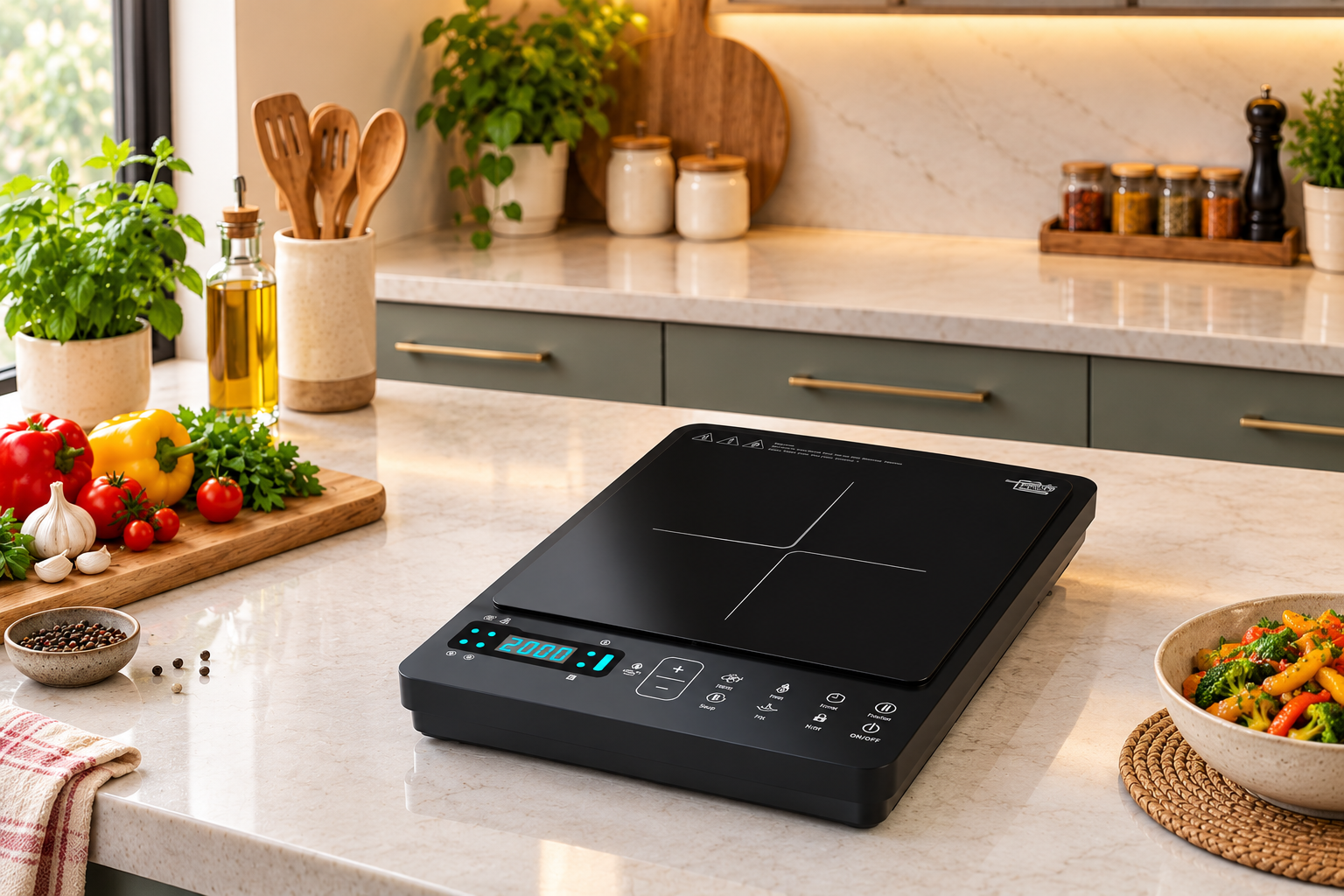 Presto Induction Cooktop - (Black, Touch Panel) 2000 Watt